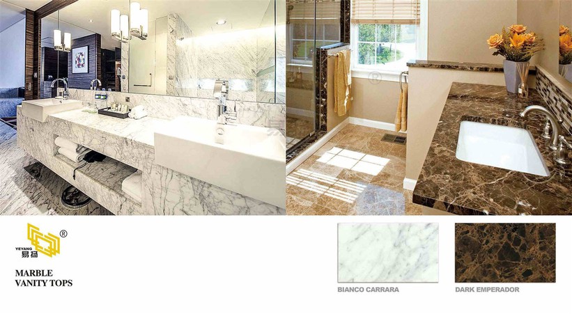Bianco carrara marbledark emperador marble for bathroom Bianco carrara marbledark emperador marble for bathroom