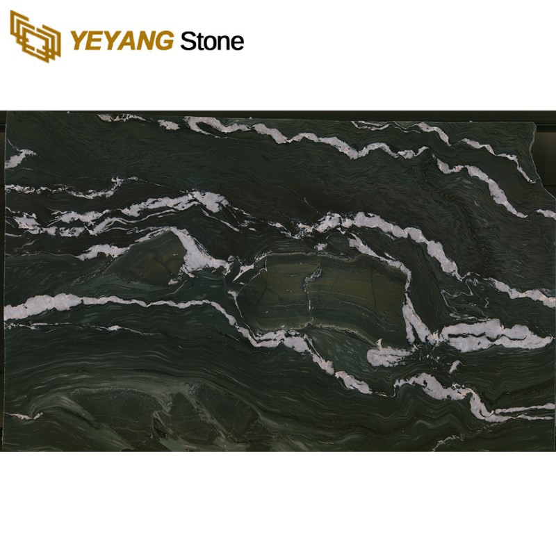 Jasper green marble slab for projects Jasper green marble slab for projects