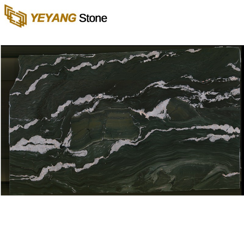 Jasper green marble high glossy slabs for projects Jasper green marble high glossy slabs for projects