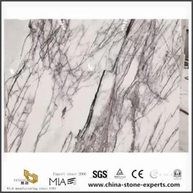 Milas Lilac White Marmor Slab Rock Für Couchtisch Design
