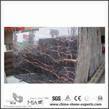 Braune Schönheit roten Marmor Steinplatten für Pub Fliesen Design