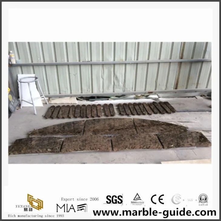 Dark Emperador Marble Tile Trim, Molding And Borders For Projects