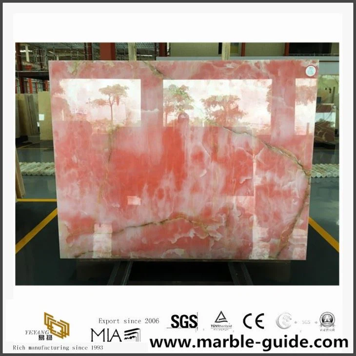 Natürliche rosa Onyx Marmorplatten