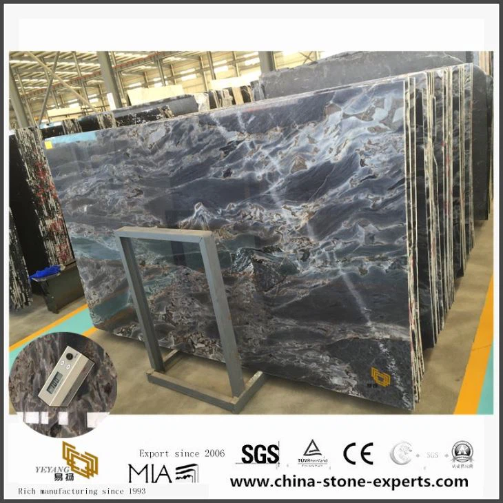 New Polishing Titanic Storm Marble Slab For Bathroom Flooring Tiles Decor