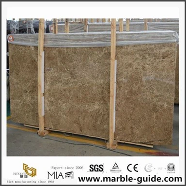 China Preis leichter Kaiser Brown Marmorplatte für die Baudekoration