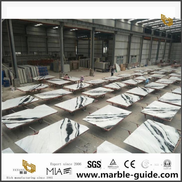 Panda White Marmor Fliesen für Fußböden