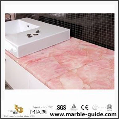 China Rosa Quarz Stein Countertops