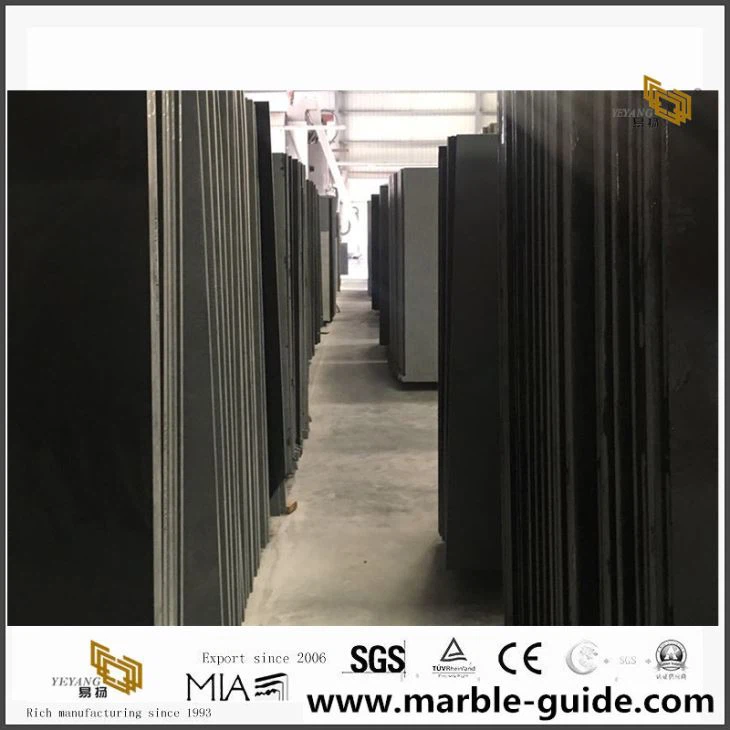 Polished Absolute Black Granite Slabs